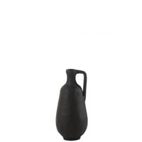 Vase goa aluminium noir small