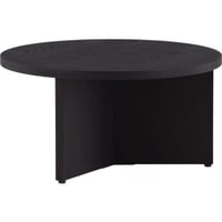 Table d'appoint Saltö Venture Design - MDF noir - Ø 85 cm