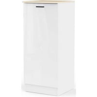 Meuble de cuisine Bianco - 60x60x141cm - 1 porte - blanc brillant