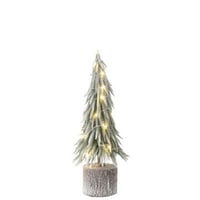 Sapin de noel a+led artificiel neige vert medium