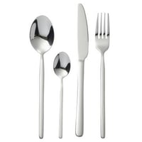 Box couverts b 24 pieces acier inoxydable brillant argent