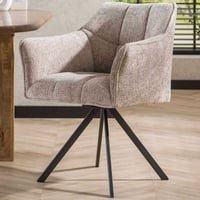 Chaise de salle à manger pivotante Aster - 63x60x81cm - sable