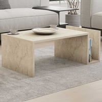 Memo Table basse | 100 % MÉLAMINE | Travertin