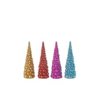 Sapin de noel boules resine mix small assortiment de 4