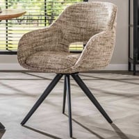 Chaise de salle à manger Spring - 60x62x82cm - pivotant - sable