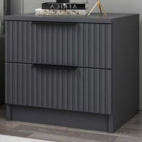 Kale Plus Table de chevet | 100 % MÉLAMINE | Anthracite