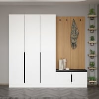 Woody Fashion vestiaire | 100% Melamine Coated | 225cm x 210cm x 35cm | White