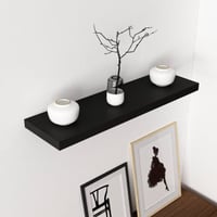 Gizli 80 Étagère murale | 100 % MÉLAMINE | Noir