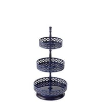 Plateau cake nag metal bleu