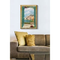Bractée Peinture sur toile décorative | 100 anvas et bois | 50x70 cm | Multicolore