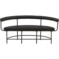 Banquette Stallhagen Josefin Lustig Venture Design - acier noir - 165x51x75 cm