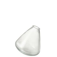 Vase topaz verre transparent