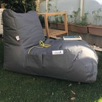 Daybed Pouf | Tissu imperméable | Gris