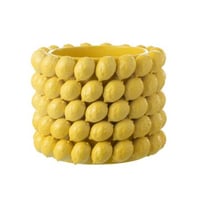 Cachepot citrons ceramique jaune extra large Cachepot citrons ceramique jaune extra large