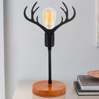 Beami Lampe de table | Corps en métal | Noyer, noir