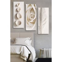 Marvellous Tableau décoratif en MDF (3 pièces) | 100 % MDF | 70 x 50 cm