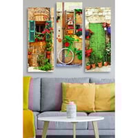 Marvellous Tableau décoratif en MDF (3 pièces) | 100 % MDF | 70 x 50 cm