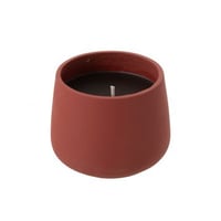 Bougie exterieure cyra ciment rouge large 45h