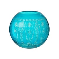 Vase tarifa rond verre azur
