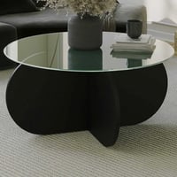 Bubble Table basse | VERRE TREMPÉ | Noir