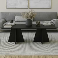 Table basse Woody Fashion | 120 x 60 x 40 cm | Noir