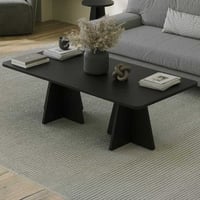 Mushroom Table basse | 100 % MÉLAMINE | Noir