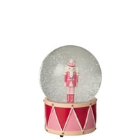 Boule de neige casse-noisette poudre de chaux blanc/rose