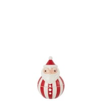 Bol +  couvercle père noël dolomite rouge noël/blanc small