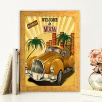 Harlow Tableau décoratif encadré en MDF | Cadre en bois | 24 x 29 cm