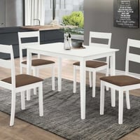 Table et 4 chaises Damir - blanc