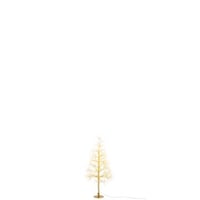 Arbre led lumières blanc chaud fer doré small