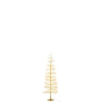 Arbre led lumières blanc chaud fer doré medium