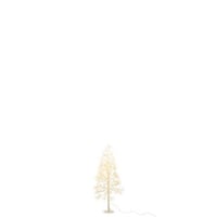 Arbre led lumières blanc chaud fer blanc small