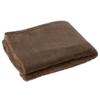 Couverture snuggle polyester marron