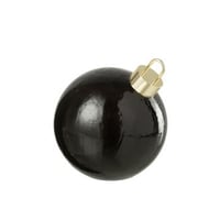 Boule de noël led verre noir medium