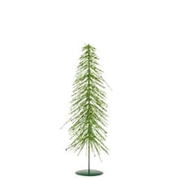 Sapin de noël paillettes plastique vert foncé medium
