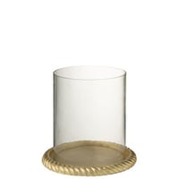 Chandelier aluminium doré