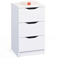 Chiffonnier Westphalen 3 tiroirs - blanc