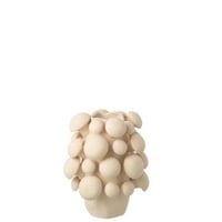 Vase fungi argile beige small