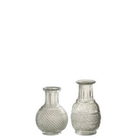 Vase soliflore verre transparent assortiment de 2