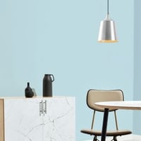 Lustre Tatum | Corps en fer, hauteur réglable, argent turquoise