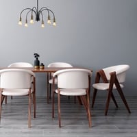 Lustre Tatum | Corps en fer | 68x68cm | Noir