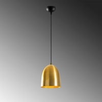 Tatum Lustre en métal | 20x20 cm | Hauteur réglable | Or Noir