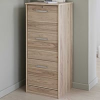 Classeur pour dossiers Ludwig avec serrure - chêne