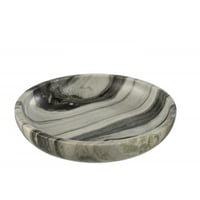 Plat marbre noir/gris clair