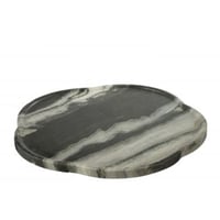 Planche tournant marbre noir/gris clair