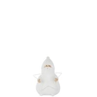 Père noël led etoile polyrésine blanc small