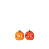 Citrouille welcome argile orange/orange foncé small assortiment de 2