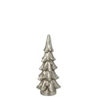 Sapin de noël base ronde  magnésium argenté small