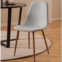 Chaise de salle à manger Cecilia | 44 x 54 x 86 cm | Gris clair